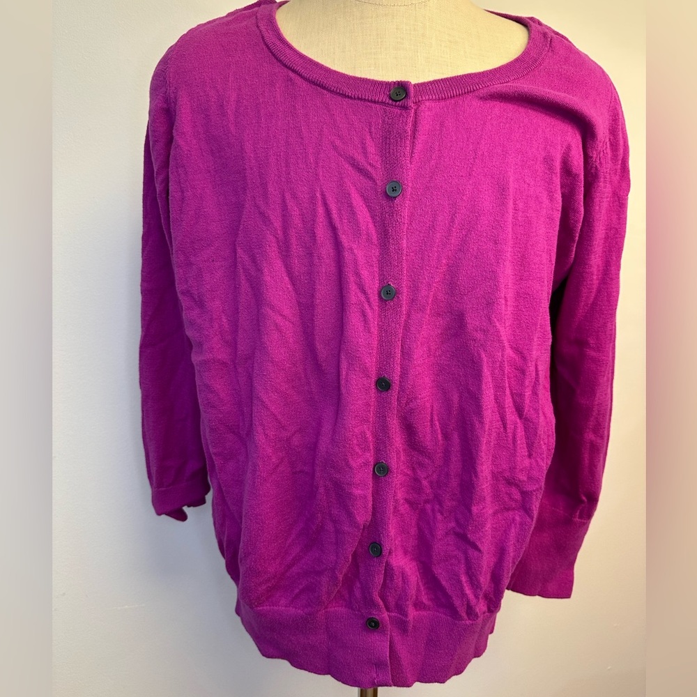 Plus Size Lane Bryant Cardigan Berry Color 22/24